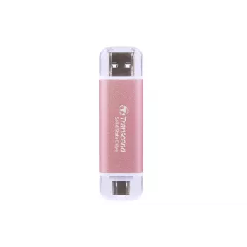 TRANSCEND Esd310p - 512GB nešiojamasis SSD - USB Type-A / USB Type-C - rožinė