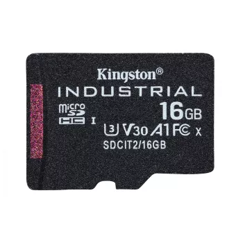 Kingston Technology 16GB microSDHC Industrial C10 A1 pSLC Card viena pakuotė be adapterio