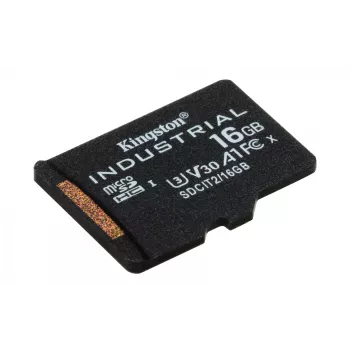 Kingston Technology 16GB microSDHC Industrial C10 A1 pSLC Card viena pakuotė be adapterio