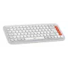 Logitech POP Icon Combo klaviatūros ir pelės rinkinys, universalus Bluetooth, QWERTY US International, oranžinė-balta
