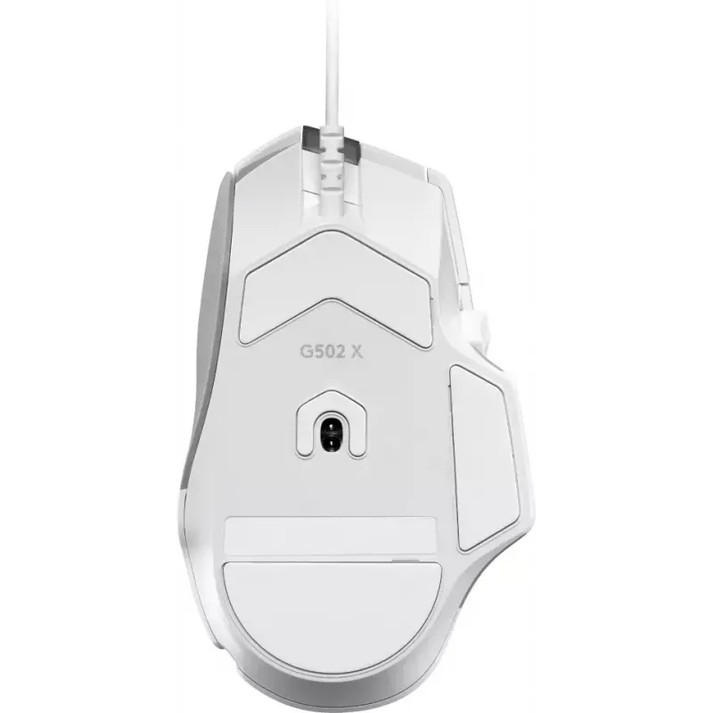 LOGITECH G502 X žaidimų pelė - USB - balta