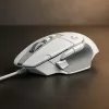 LOGITECH G502 X žaidimų pelė - USB - balta