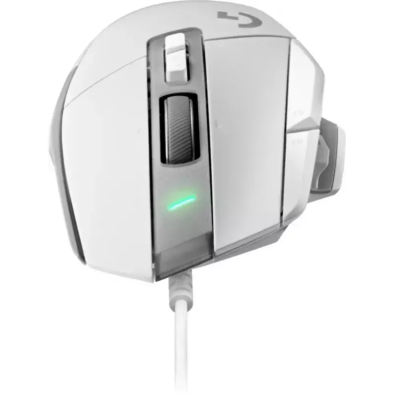LOGITECH G502 X žaidimų pelė - USB - balta