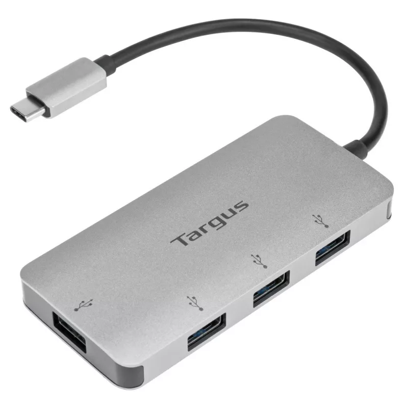 Targus ACH226EU sąsajos šakotuvas USB 3.2 Gen 1 (3.1 Gen 1) Type-C 5000 Mbit/s Sidabrinis