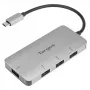Targus ACH226EU sąsajos šakotuvas USB 3.2 Gen 1 (3.1 Gen 1) Type-C 5000 Mbit/s Sidabrinis