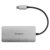 Targus ACH226EU sąsajos šakotuvas USB 3.2 Gen 1 (3.1 Gen 1) Type-C 5000 Mbit/s Sidabrinis