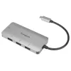 Targus ACH226EU sąsajos šakotuvas USB 3.2 Gen 1 (3.1 Gen 1) Type-C 5000 Mbit/s Sidabrinis