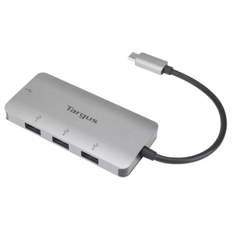 Targus ACH226EU sąsajos šakotuvas USB 3.2 Gen 1 (3.1 Gen 1) Type-C 5000 Mbit/s Sidabrinis