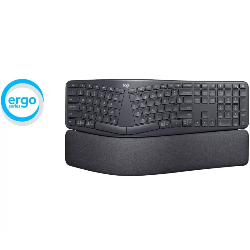 LOGITECH Ergo K860 - belaidė skirta klaviatūra Graphite - Qwertz Swiss