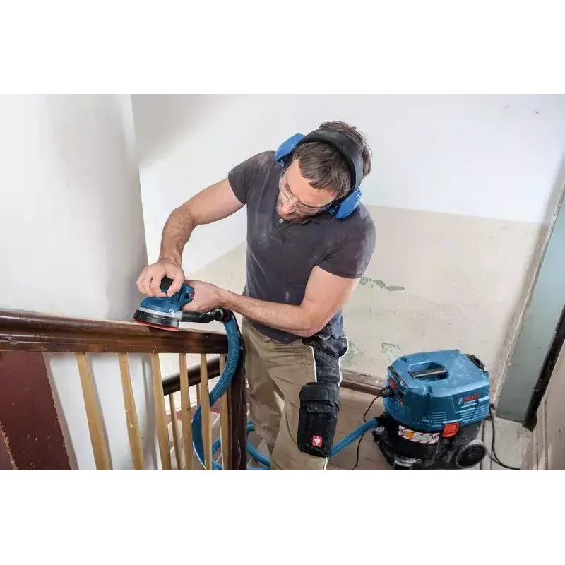 Bosch GET 55-125 Professional atsitiktinis orbitinis šlifuoklis 7800 aps./min 15600 svyravimų/min Juoda, Mėlyna 550 W