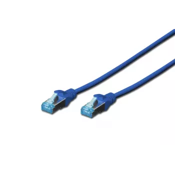 DIGITUS komutacinis kabelis - Cat 5e - SF/UTP - Snagless - 50 cm - mėlynas