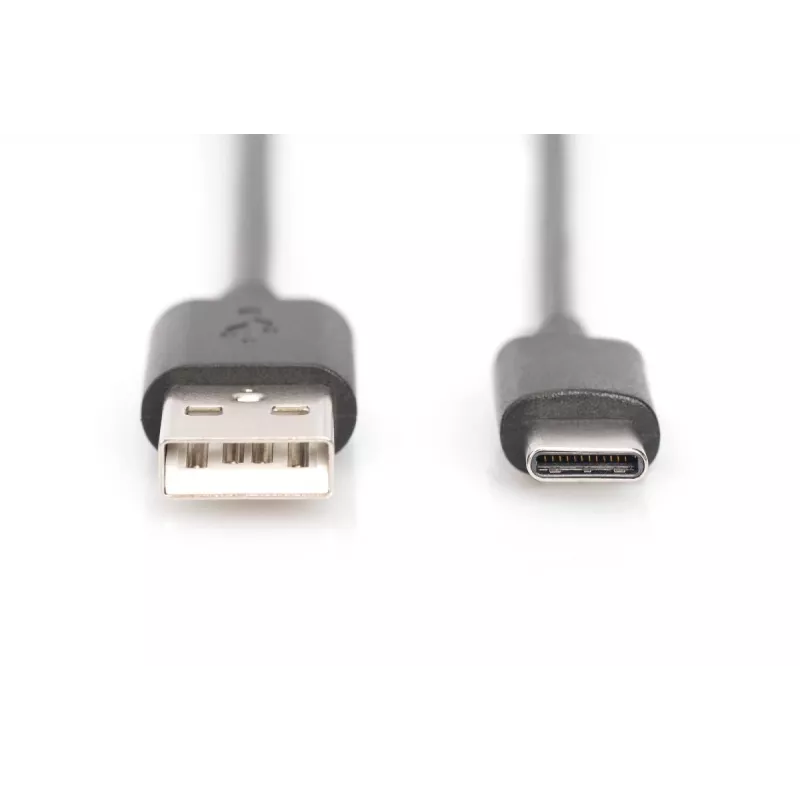 DIGITUS ASSMANN USB Type-C jungiamasis kabelis, C tipo į A M/M, 1 m, 3 A, 480 MB, 2.0 versija, juodas