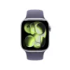 APPLE Watch Series 11 GPS + Cellular 42mm sidabrinis aliuminio korpusas su Purple Fog sportiniu dirželiu S/M