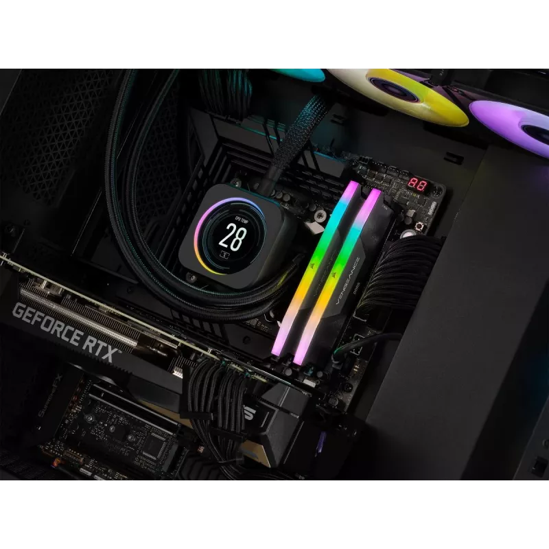 CORSAIR atmintinė 32GB DDR5 4800MHz (2x16gb) Vengeance RGB
