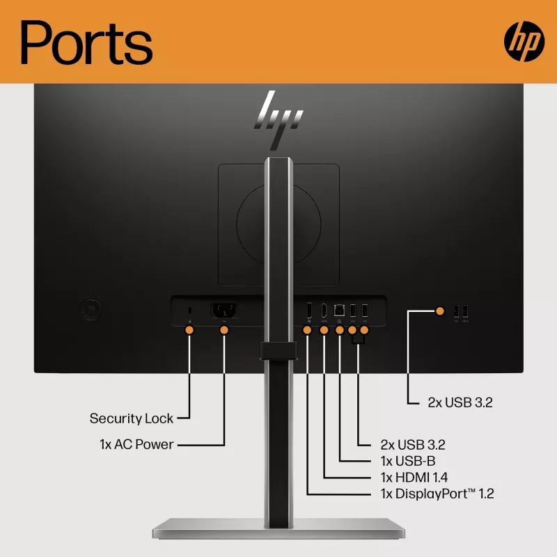 Monitorius HP E-Series E24 G5 23,8 colio Full HD LCD 1920x1080