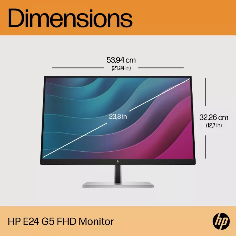 Monitorius HP E-Series E24 G5 23,8 colio Full HD LCD 1920x1080