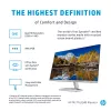 Monitorius HP M27fq 27 colių Quad HD 2560x1440 IPS LCD, 300 cd/m², 75 Hz, 5 ms, sidabrinis