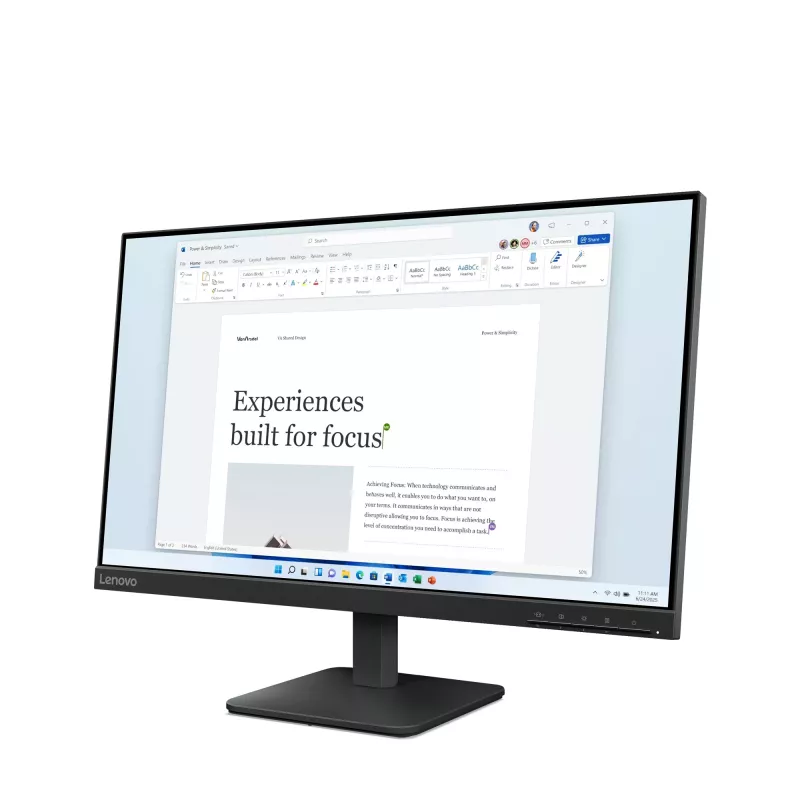 Lenovo L24-4e kompiuterio monitorius 60,5 cm (23,8 colio) 1920 x 1080 pikselių Full HD LCD juodas