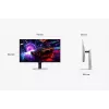 Samsung S32FG814SU kompiuterio monitorius 81,3 cm (32 colių) 3840 x 2160 pikselių 4K Ultra HD OLED sidabrinis