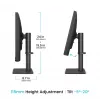 Kompiuterio monitorius BenQ PV3200U 31,5 colio (80 cm) 3840×2160 4K IPS LCD, 5 ms, USB-C, VESA, garsiakalbiai, juodas