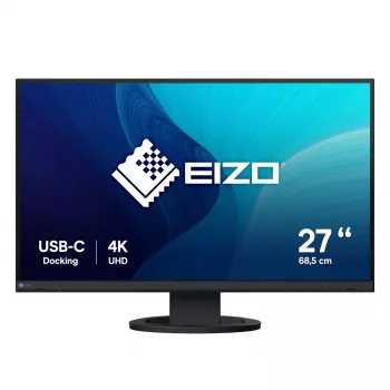 EIZO FlexScan EV2740S-BK kompiuterio monitorius 68.6 cm (27 colių) 3840 x 2160 pikselių 4K Ultra HD LCD juodas