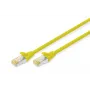 DIGITUS komutacinis kabelis - CAT6a - S/FTP - Snagless - Cu - 1m - geltonas