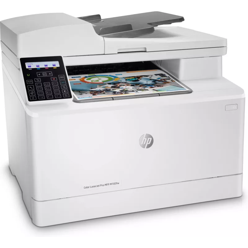 HP Color LaserJet Pro MFP M183fw, lazerinis, spalvotas spausdinimas, 600 x 600 DPI, A4, tiesioginis spausdinimas, balta