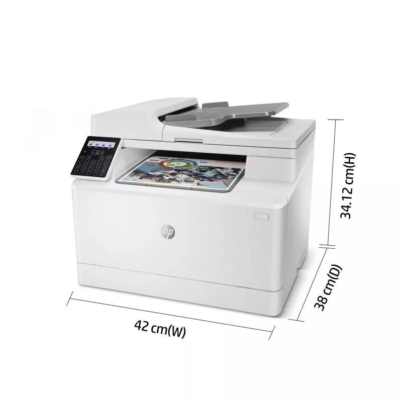 HP Color LaserJet Pro MFP M183fw, lazerinis, spalvotas spausdinimas, 600 x 600 DPI, A4, tiesioginis spausdinimas, balta