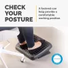Kojų atrama Fellowes Standard ergonominė po stalu dedama kojų atrama, juoda, reguliuojamo aukščio, 330 mm pločio
