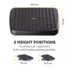 Kojų atrama Fellowes Standard ergonominė po stalu dedama kojų atrama, juoda, reguliuojamo aukščio, 330 mm pločio