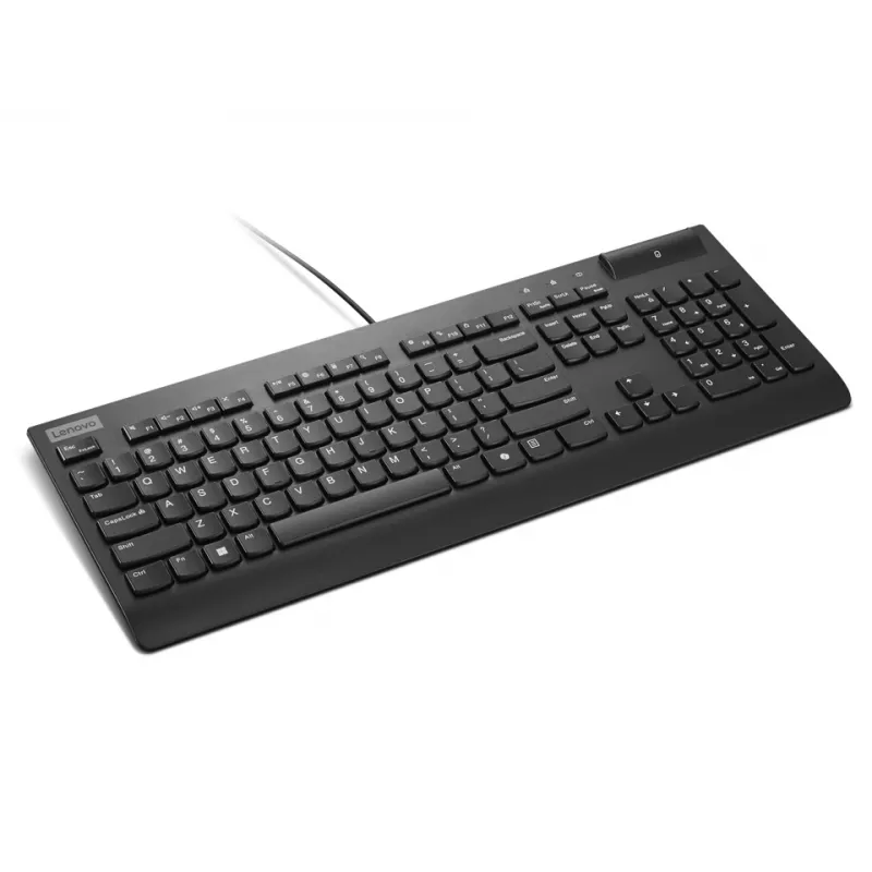 Laidinė pilno dydžio išmaniosios kortelės klaviatūra „Lenovo Smartcard Wired II“ — vokiškas išdėstymas, USB, 106 klavišai, juoda