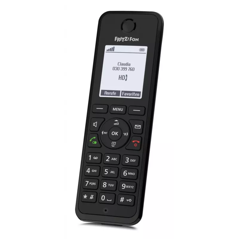 DECT telefonas FRITZ Fon M3 belaidis ragelis skambintojo ID juodas