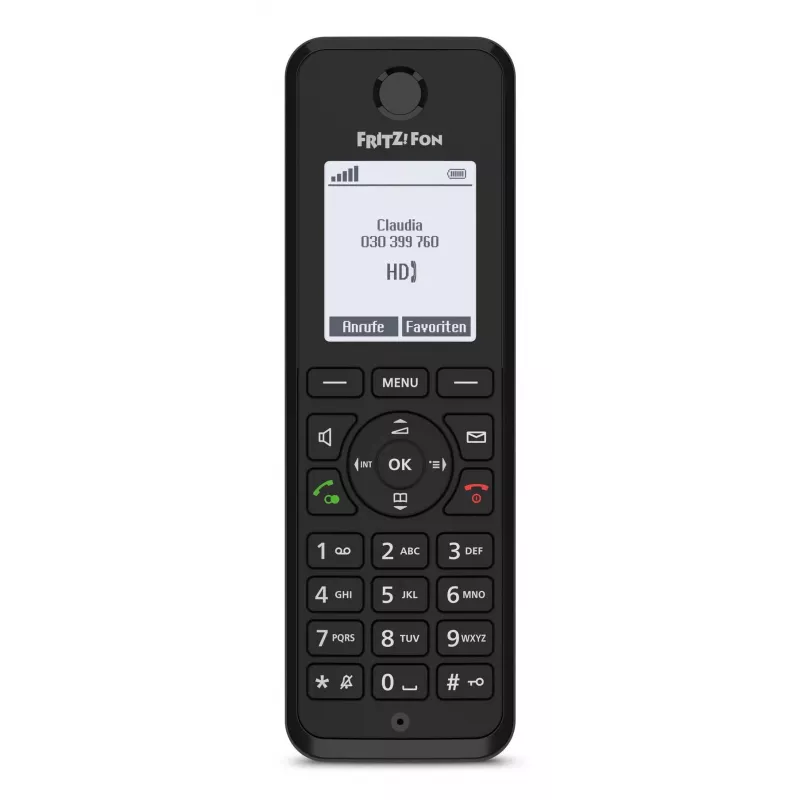 DECT telefonas FRITZ Fon M3 belaidis ragelis skambintojo ID juodas