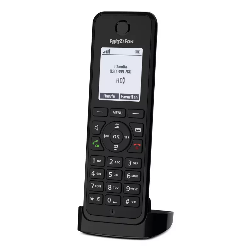 DECT telefonas FRITZ Fon M3 belaidis ragelis skambintojo ID juodas