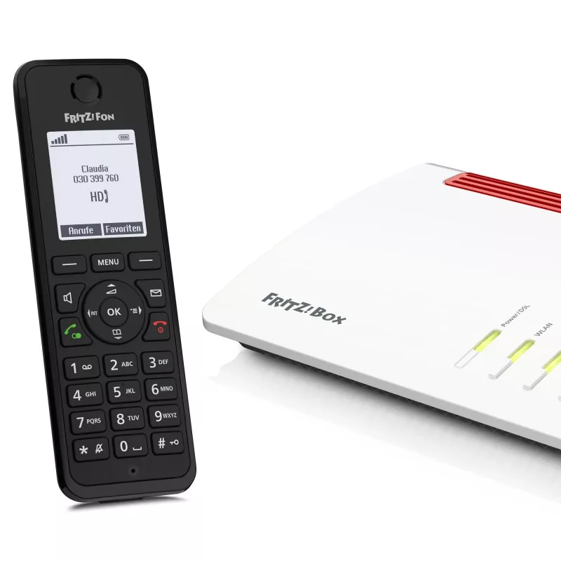 DECT telefonas FRITZ Fon M3 belaidis ragelis skambintojo ID juodas