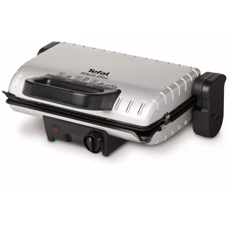 Kontaktinė kepsninė Tefal GC2050 — 1600 W, stačiakampė aliuminio kepimo plokštė, reguliuojamas termostatas, nelipnios plokštės