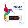 ADATA C008 64GB USB atmintinė USB Type-A 2.0 juoda, raudona