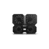 Aušinimo pagrindas DeepCool MULTI CORE X6 — 4 ventiliatoriai, 15,6 colio nešiojamiesiems kompiuteriams, maitinamas per USB, 380×295×24 mm, 2 USB prievadai