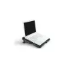 Aušinimo pagrindas DeepCool MULTI CORE X6 — 4 ventiliatoriai, 15,6 colio nešiojamiesiems kompiuteriams, maitinamas per USB, 380×295×24 mm, 2 USB prievadai
