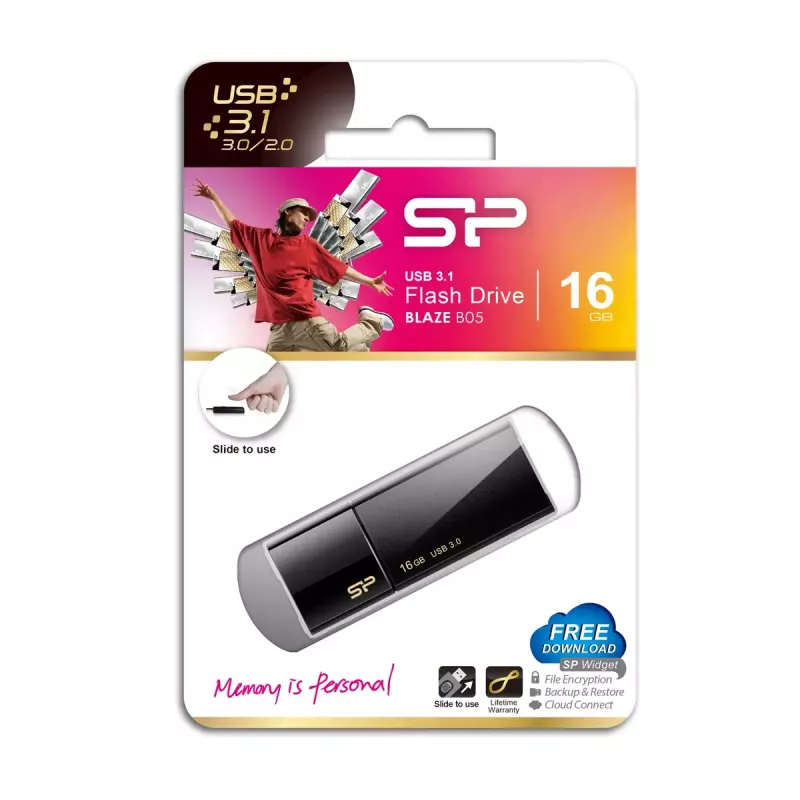 USB flash drive Silicon Power 16 GB USB Type-A 3.2 Gen 1 Blaze B05
