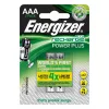 Įkraunama baterija Energizer Power Plus AAA NiMH 1,2 V, 2 vnt., 44,5 mm x 10,5 mm, 11 g
