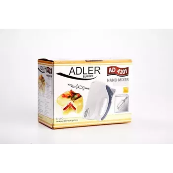 Rankinis plaktuvas Adler AD 4201 g — 300 W, 1 kg, pilkas/baltas