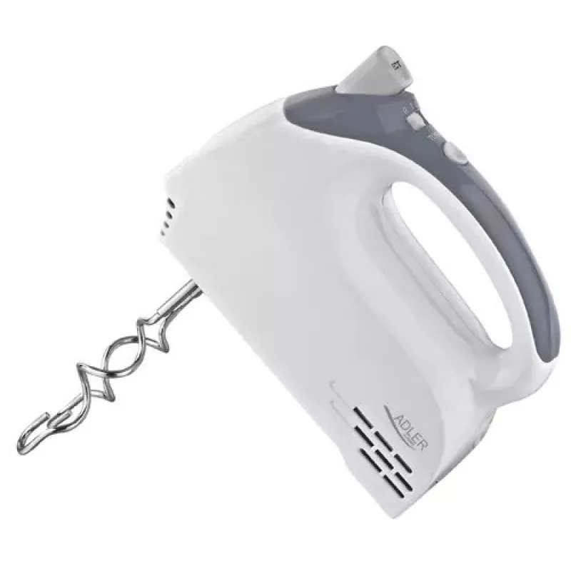Rankinis plaktuvas Adler AD 4201 g — 300 W, 1 kg, pilkas/baltas