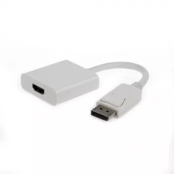 Vaizdo kabelio adapteris GEMBIRD DisplayPort – HDMI A tipo 0,1 m baltas