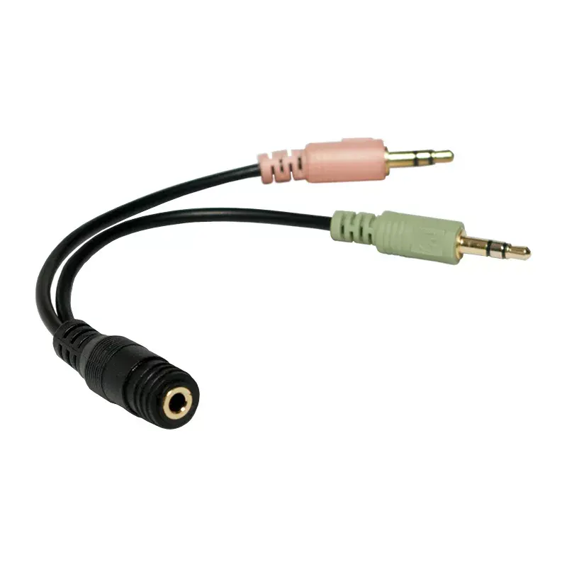 Garso laidas LogiLink CA0020 0,15 m 3,5 mm 2x3,5 mm juodas