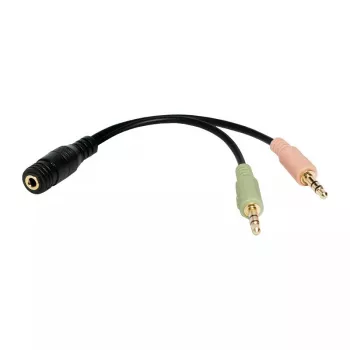 Garso laidas LogiLink CA0020 0,15 m 3,5 mm 2x3,5 mm juodas