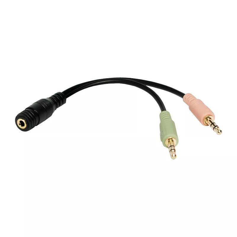 Garso laidas LogiLink CA0020 0,15 m 3,5 mm 2x3,5 mm juodas