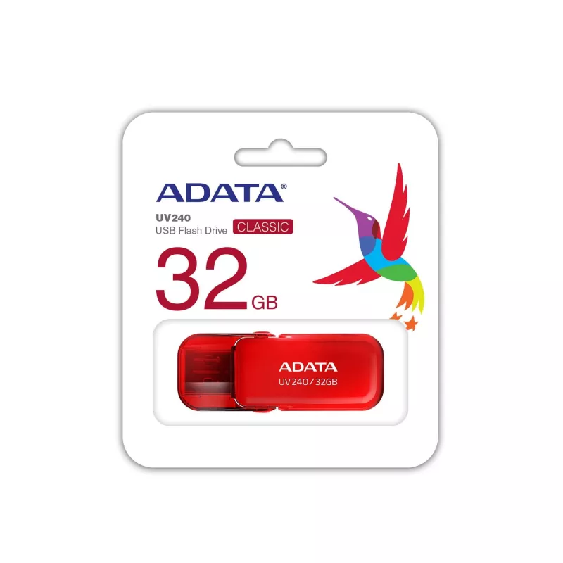 ADATA UV240 USB atmintinė 32 GB USB Type-A 2.0 Raudona