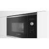 Bosch Serie 4 BFL523MS0 mikrobangų krosnelė juoda, nerūdijantis plienas Solo mikrobangų krosnelė įmontuojama 20 L 800 W