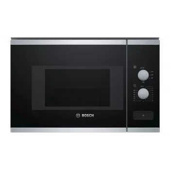 Bosch BFL520MS0 mikrobangų krosnelė Juoda, Nerūdijantis plienas Kombinuota mikrobangų krosnelė Įmontuojama 20 L 800 W